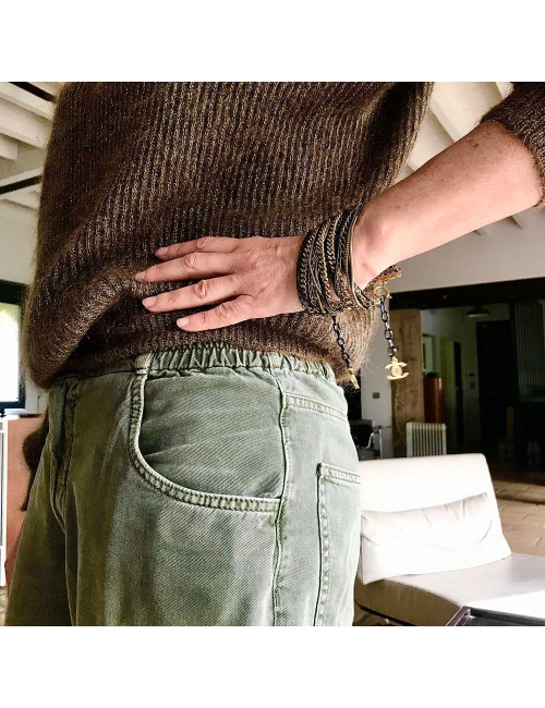 Bracelet multirangs CHANEL chainettes