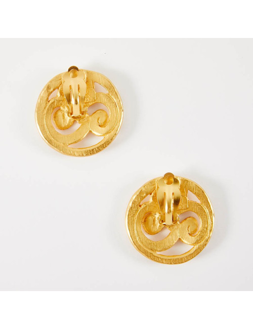 Clips d'oreille CHRISTIAN LACROIX Vintage or mat