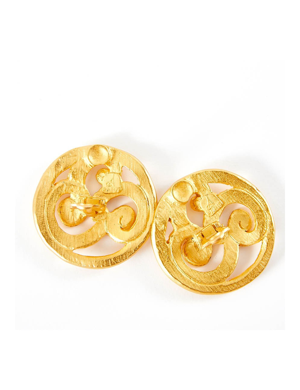 Clips d'oreille CHRISTIAN LACROIX Vintage or mat