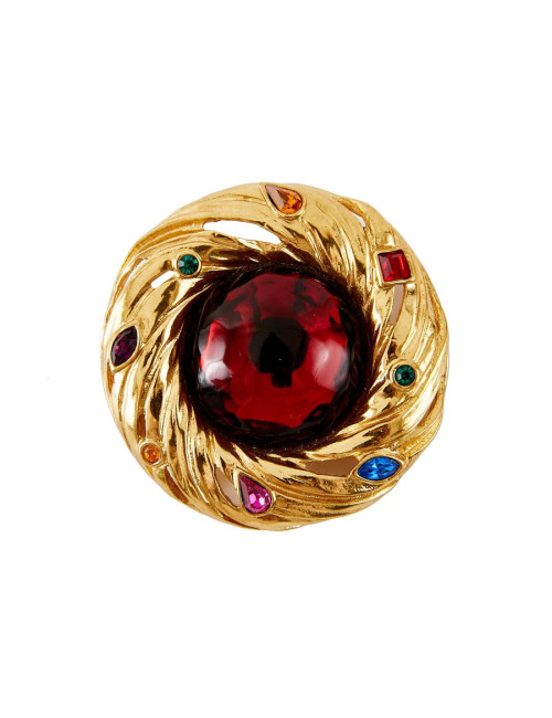 Broche Pendentif Couture YSL YVES SAINT LAURENT 