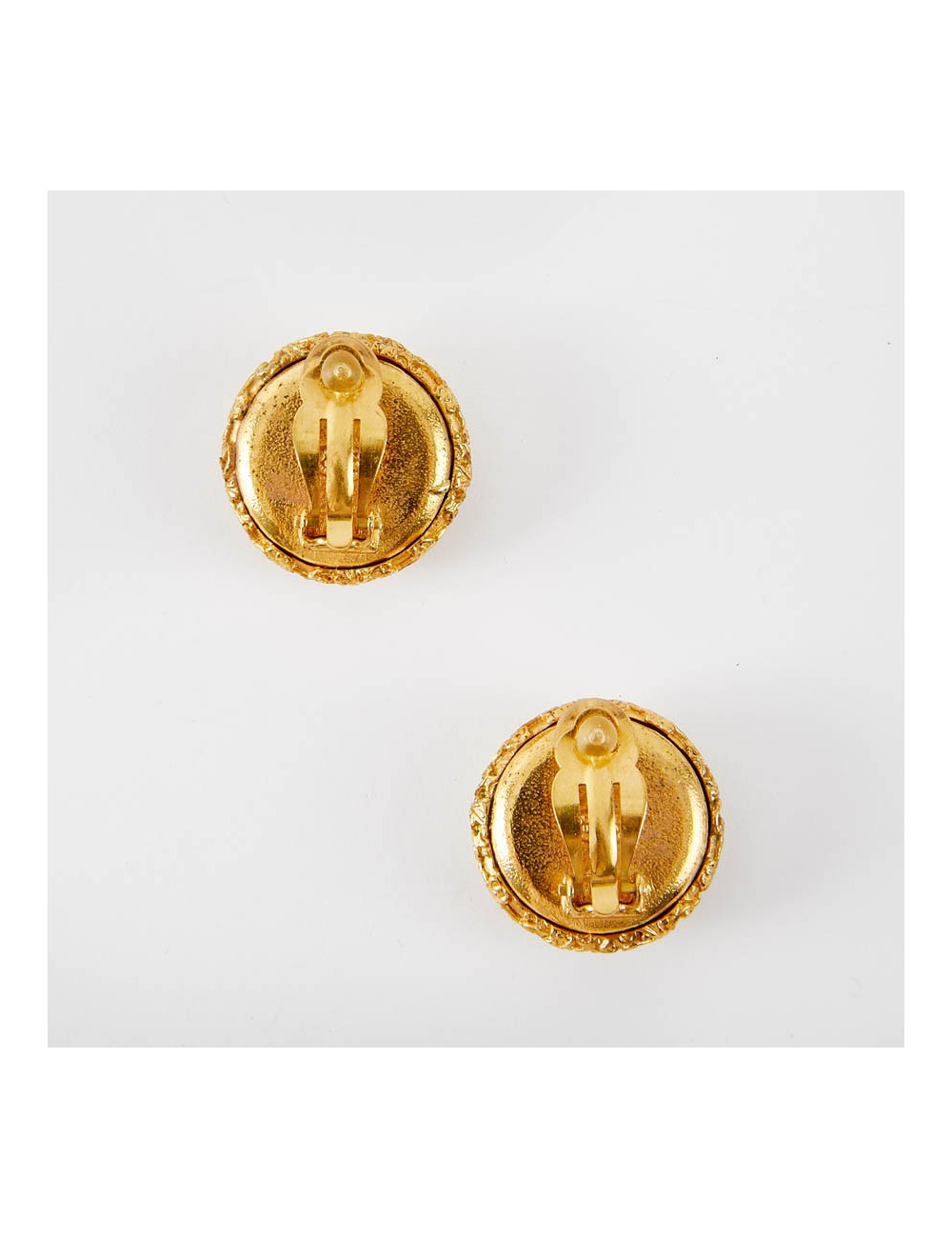 Boucles d'oreille CHANEL Vintage nacrées