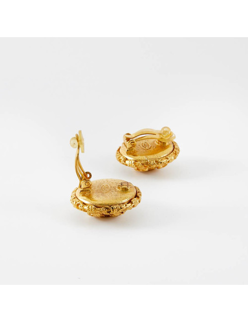 Boucles d'oreille CHANEL Vintage nacrées