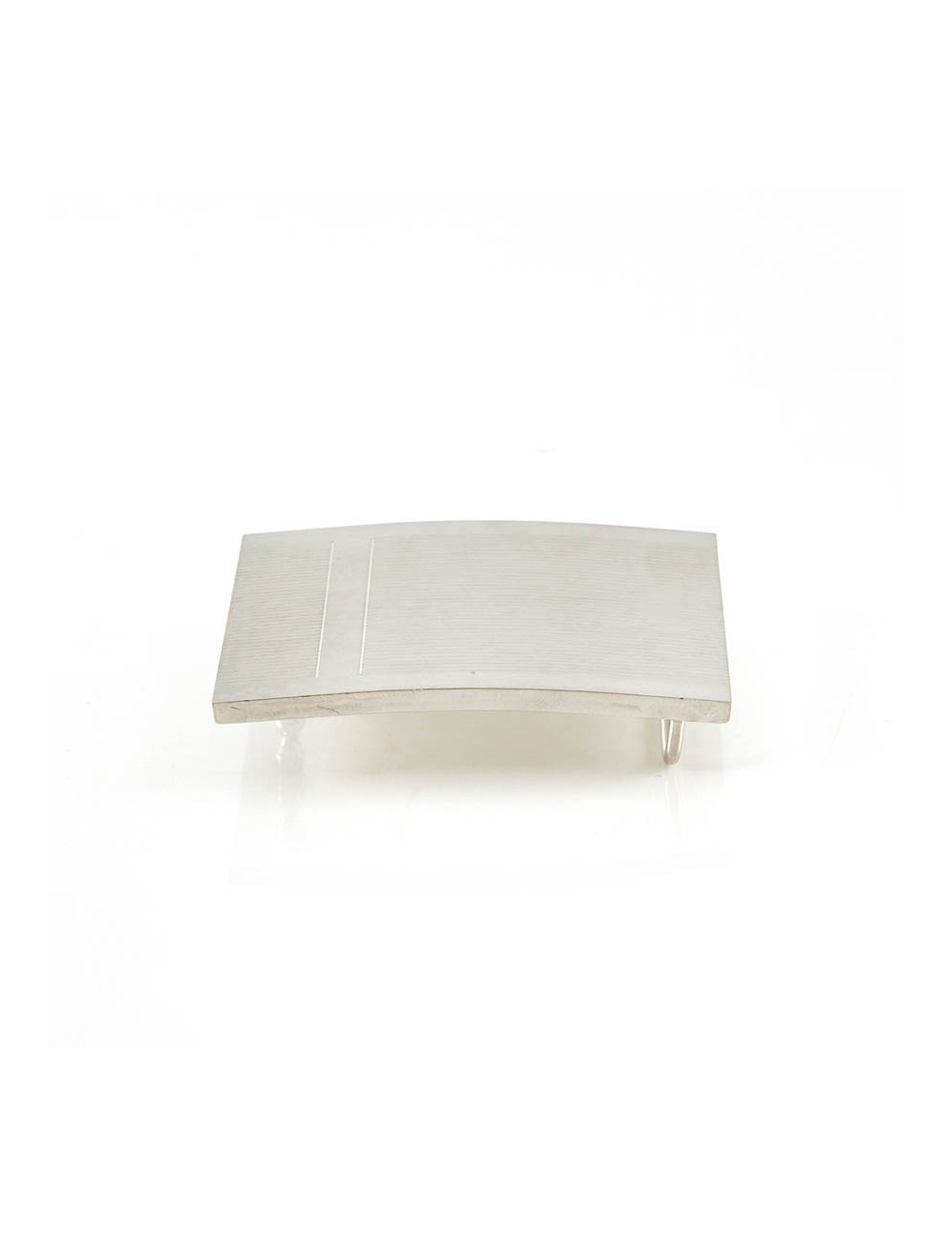 Boucle de ceinture HERMES rectangle argent