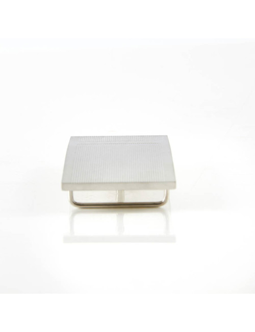 Boucle de ceinture HERMES rectangle argent
