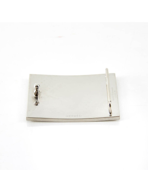 Boucle de ceinture HERMES rectangle argent