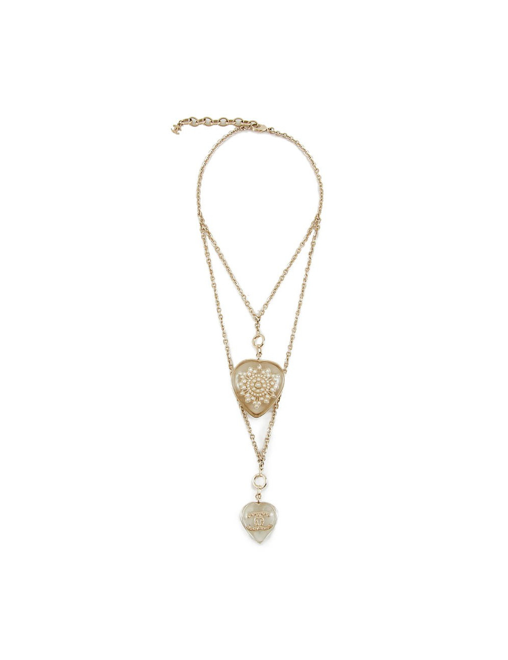 Pendentif CHANEL inclusion de CC