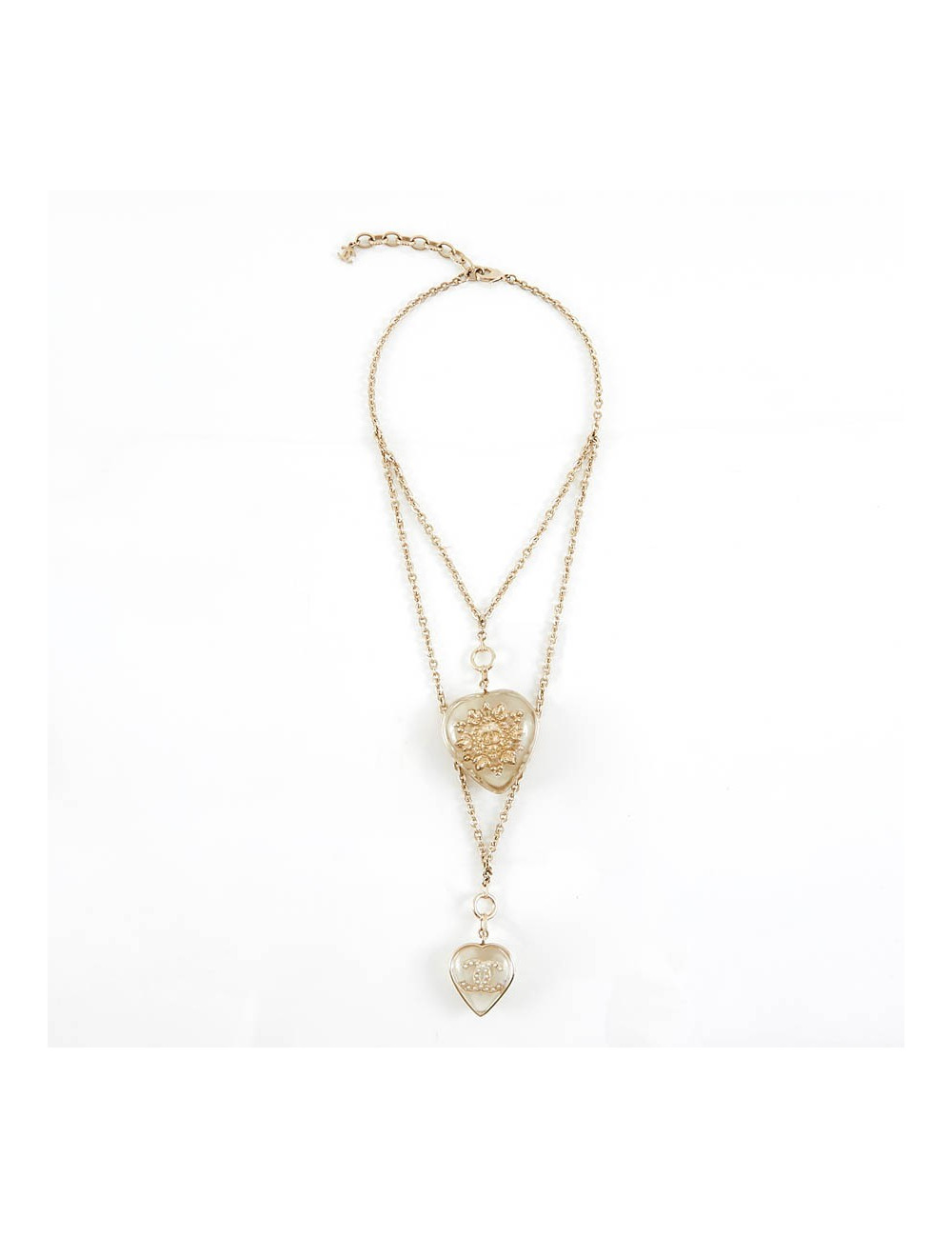 Pendentif CHANEL inclusion de CC