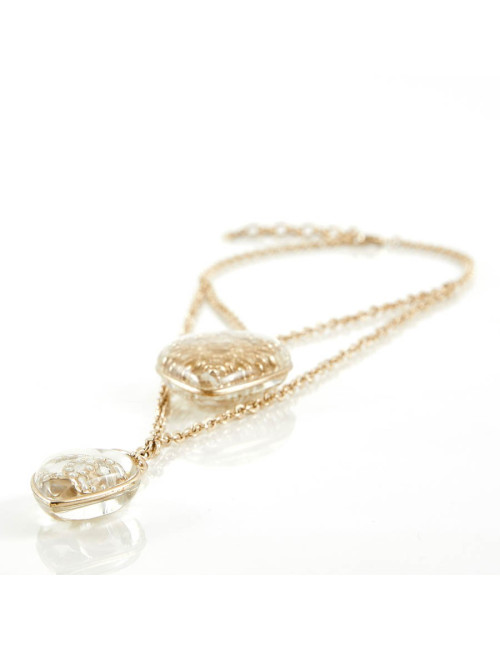 Pendentif CHANEL inclusion de CC