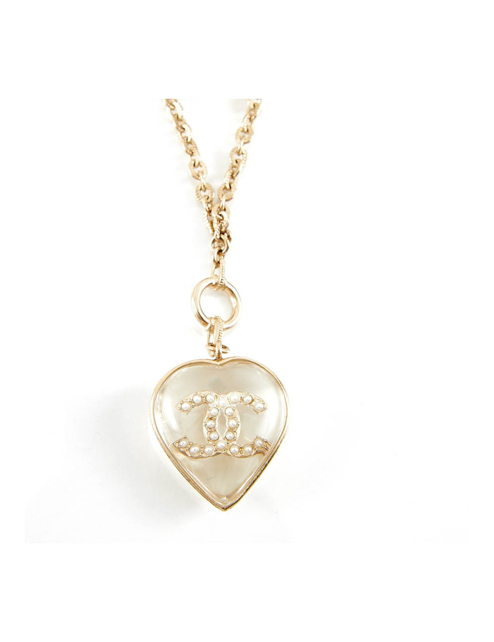 Pendentif CHANEL inclusion de CC