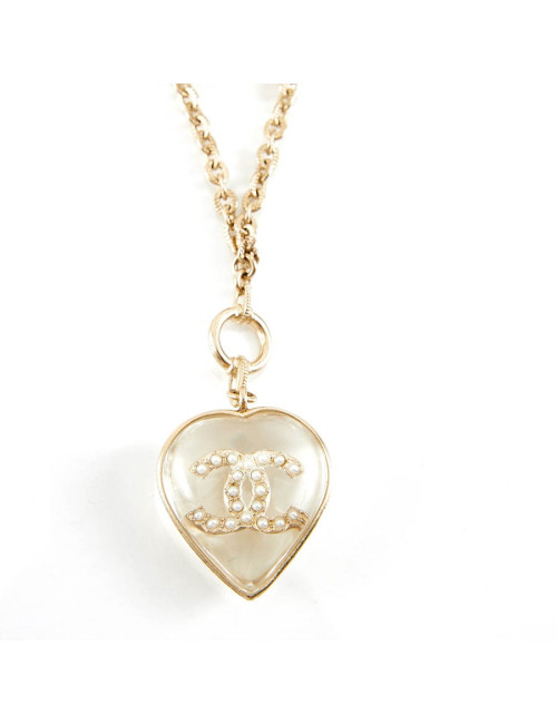 Pendentif CHANEL inclusion de CC