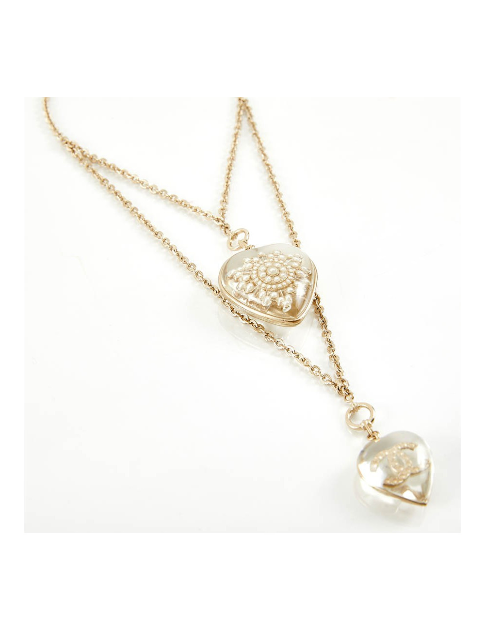 Pendentif CHANEL inclusion de CC