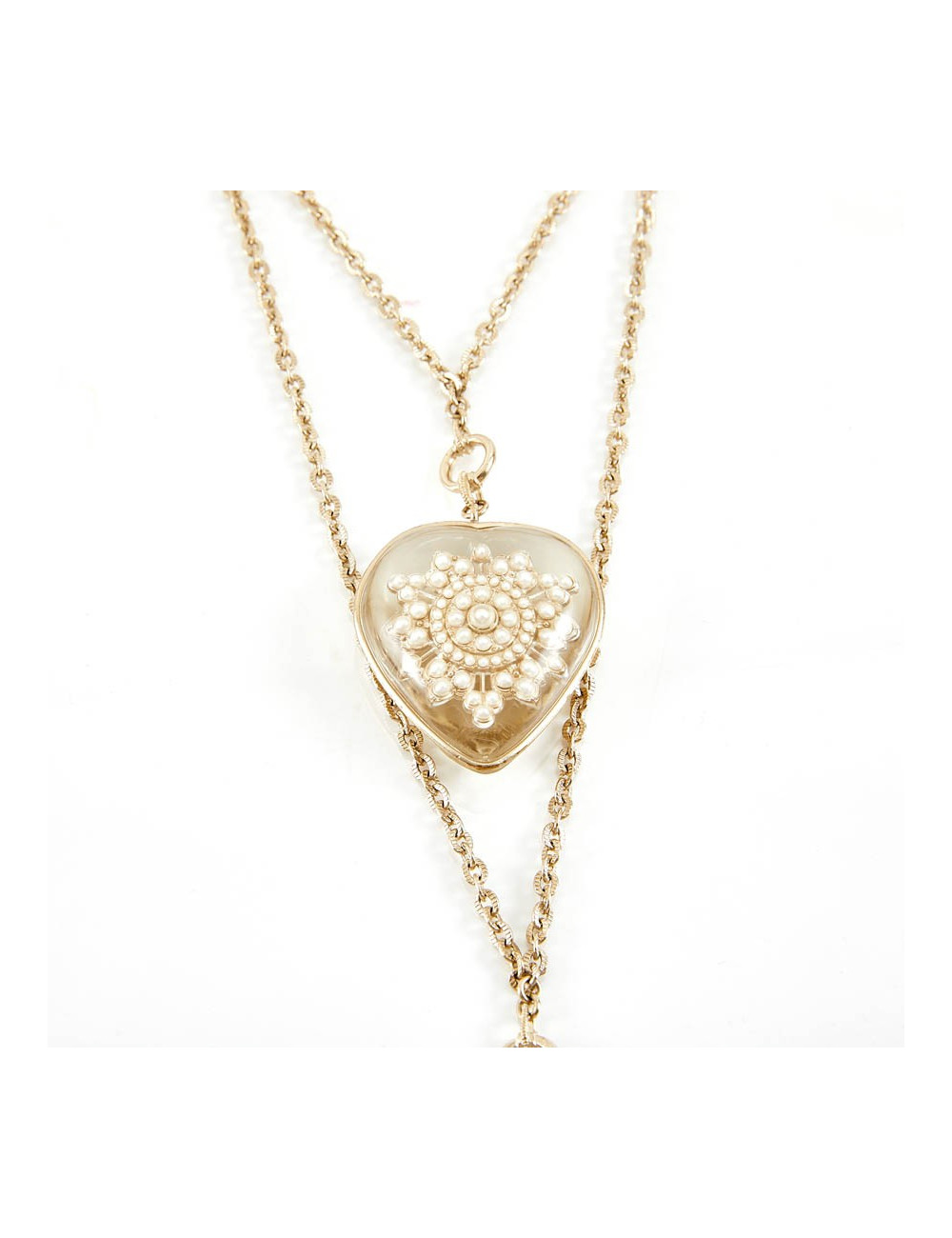 Pendentif CHANEL inclusion de CC