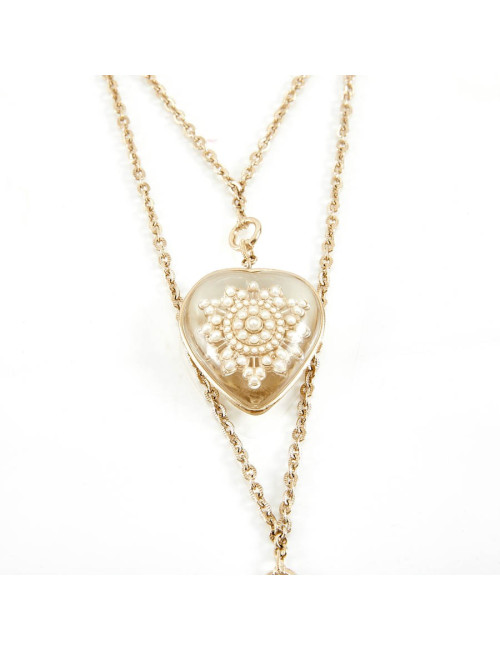 Pendentif CHANEL inclusion de CC