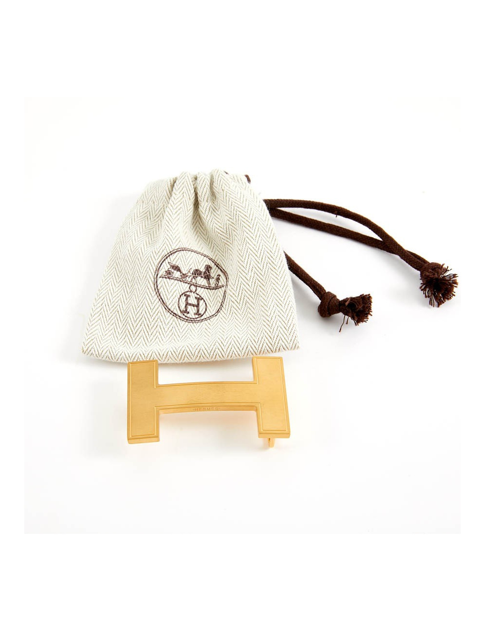 Boucle de ceinture HERMES dorée