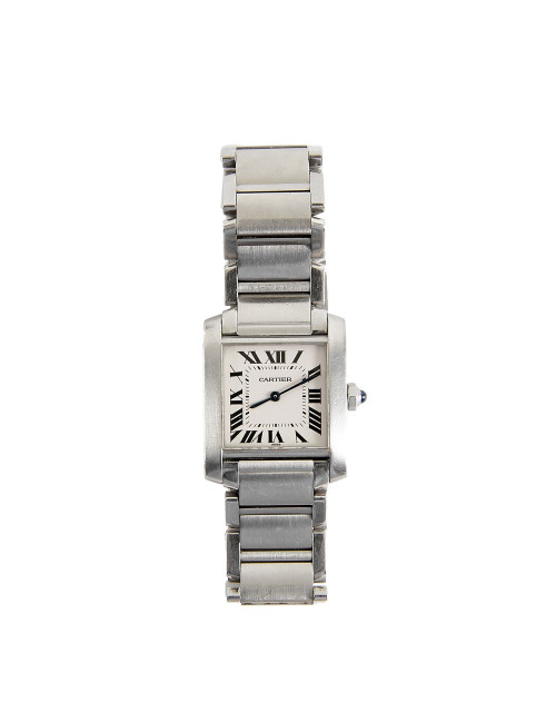 Montre CARTIER Tank française acier 