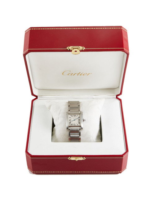 Montre CARTIER Tank française acier 