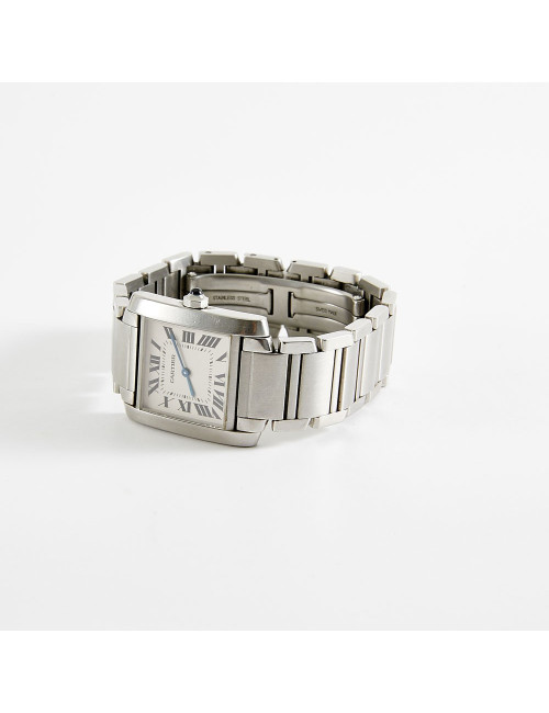 Montre CARTIER Tank française acier 