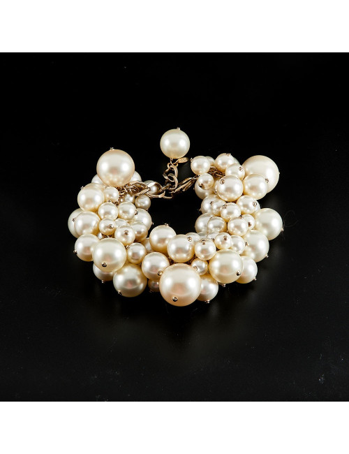Bracelet CHANEL perles nacrées