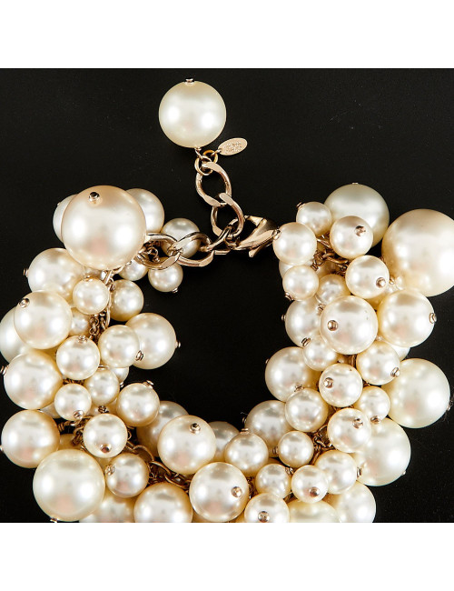 Bracelet CHANEL perles nacrées