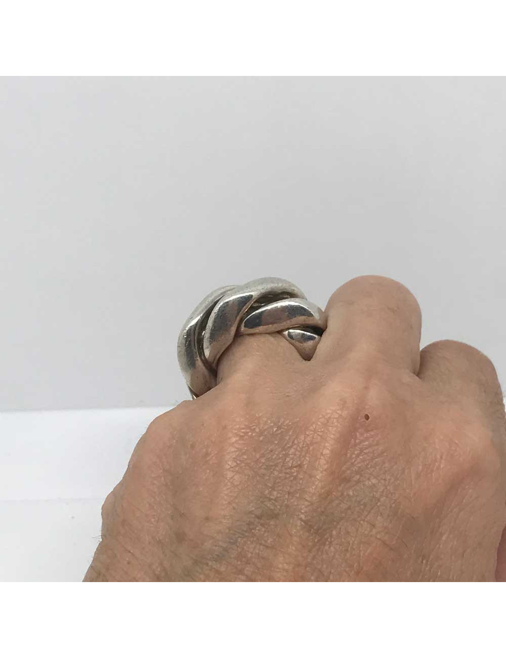 Bague CHANEL argent massif