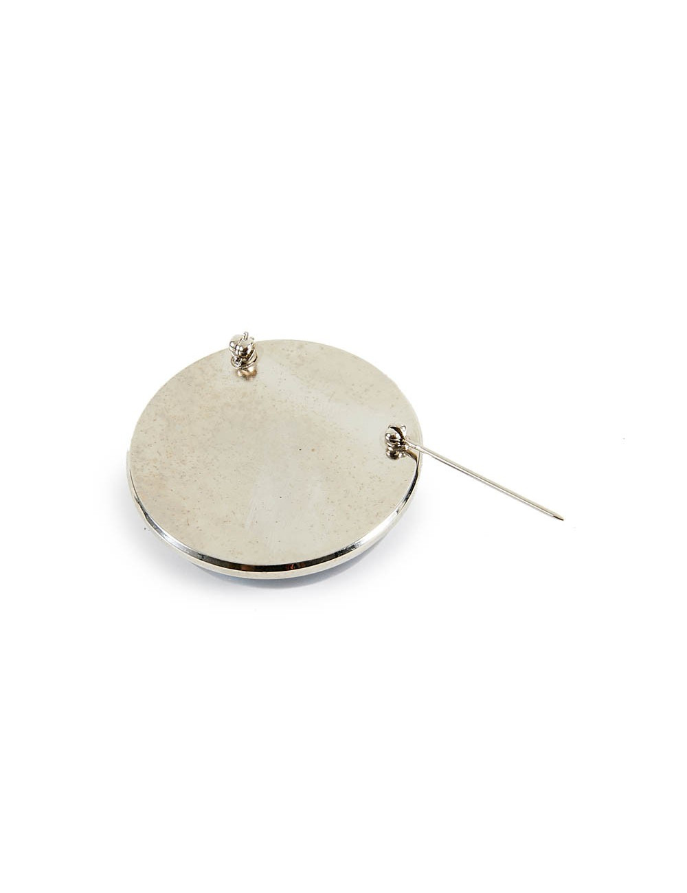 Broche demi-lune CHANEL bleue