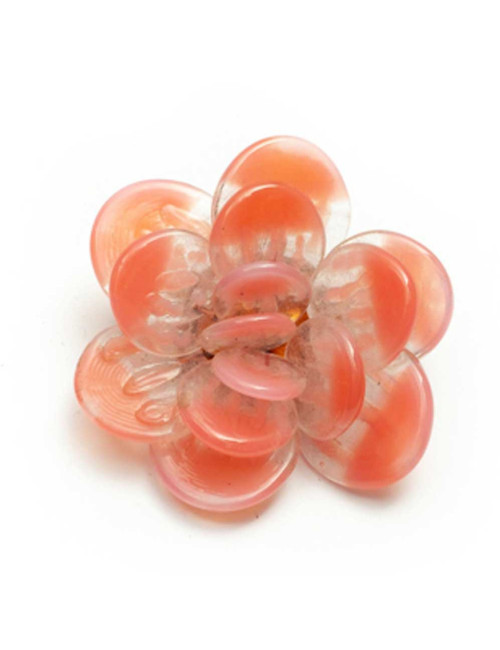 Broche Camelia rose MARGUERITE DE VALOIS