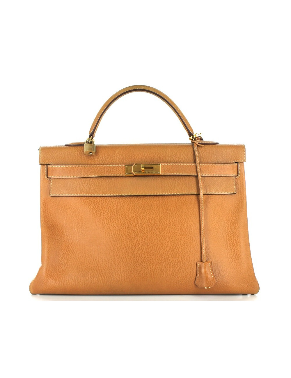 KELLY 40 HERMES en cuir gold