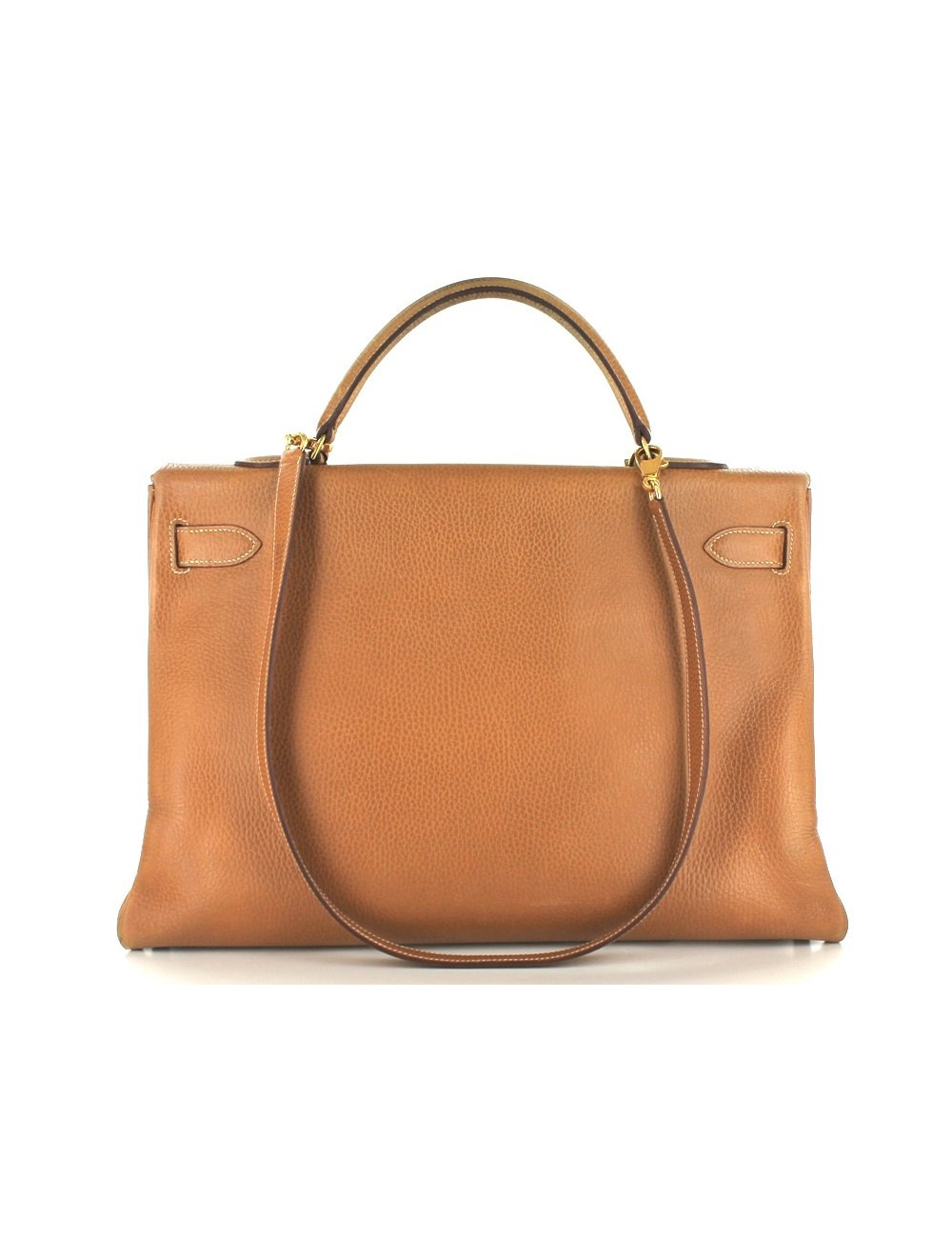 KELLY 40 HERMES en cuir gold