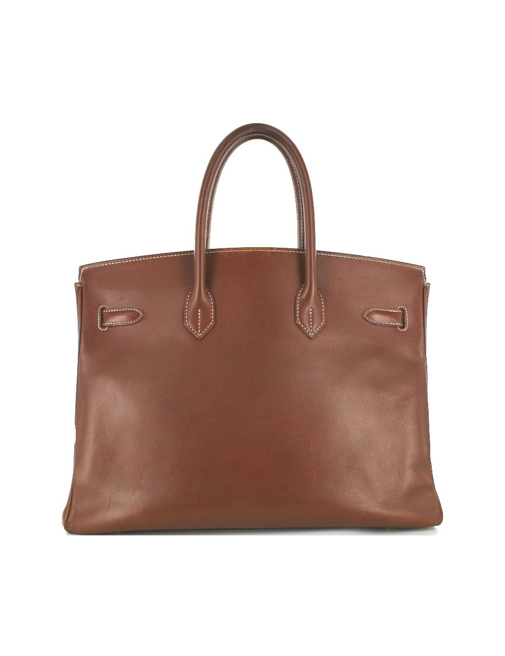 BIRKIN 35 HERMES cuir marron foncé