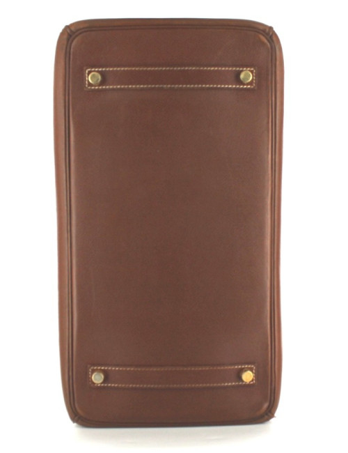 BIRKIN 35 HERMES cuir marron foncé