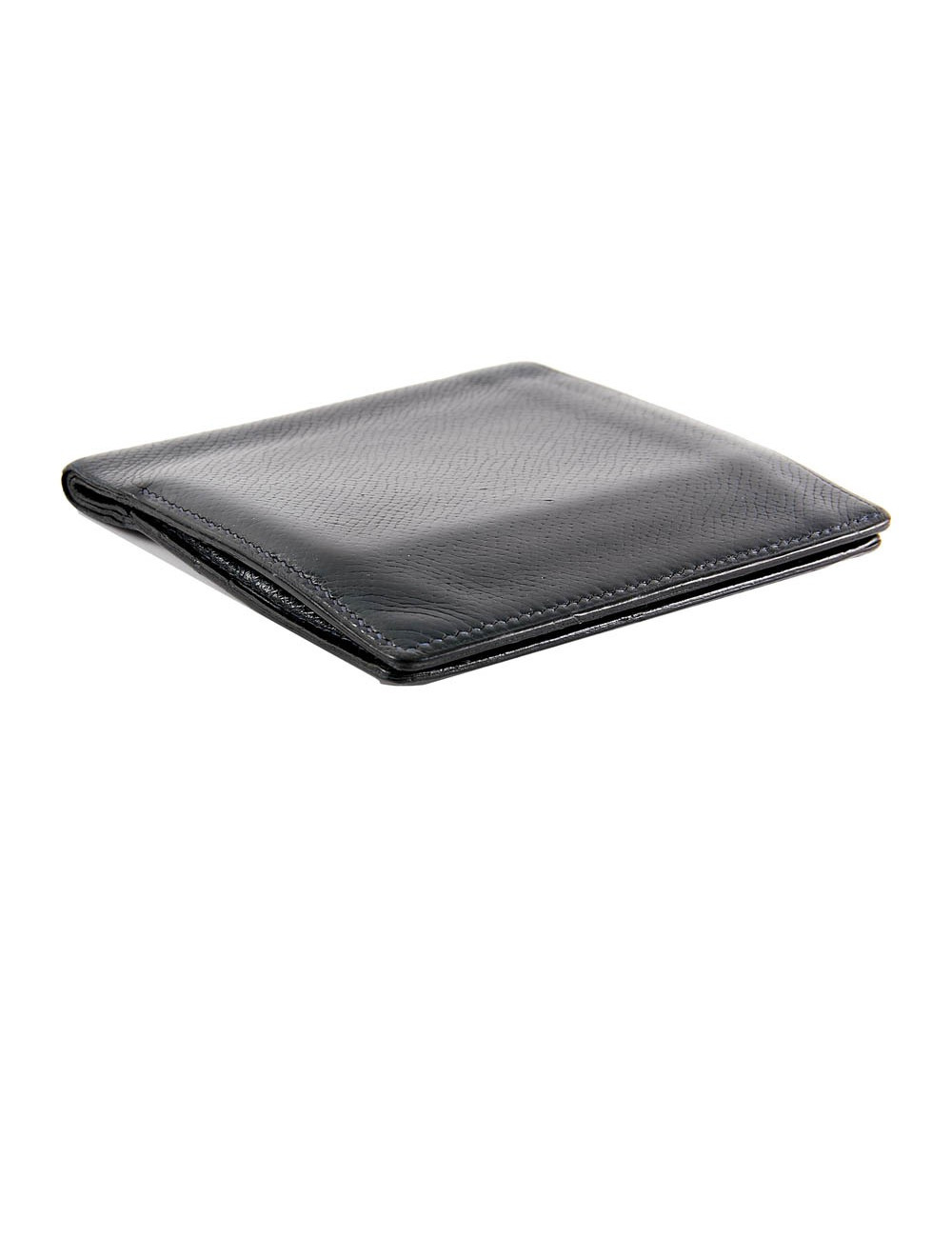 Porte-cartes HERMES cuir noir Vintage