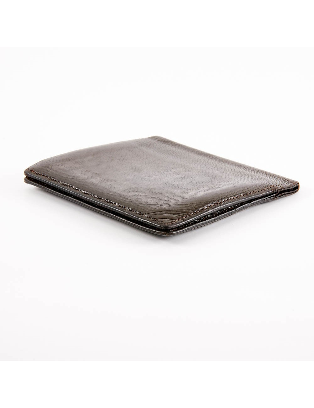 Porte-cartes HERMES cuir marron