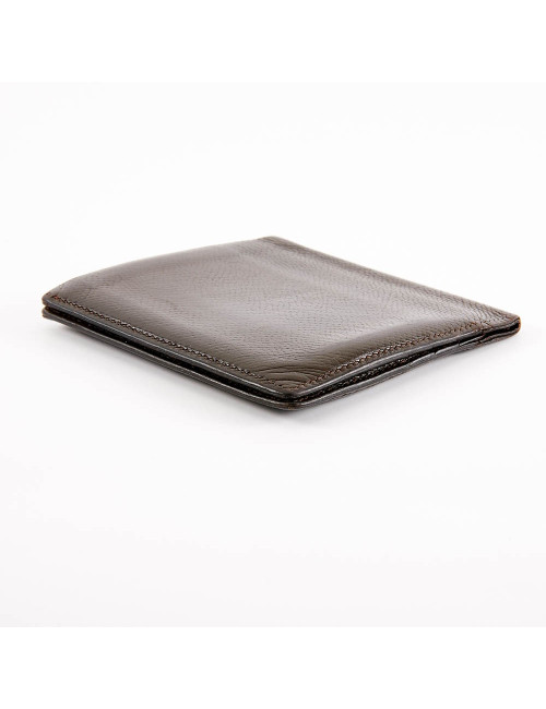 Porte-cartes HERMES cuir marron