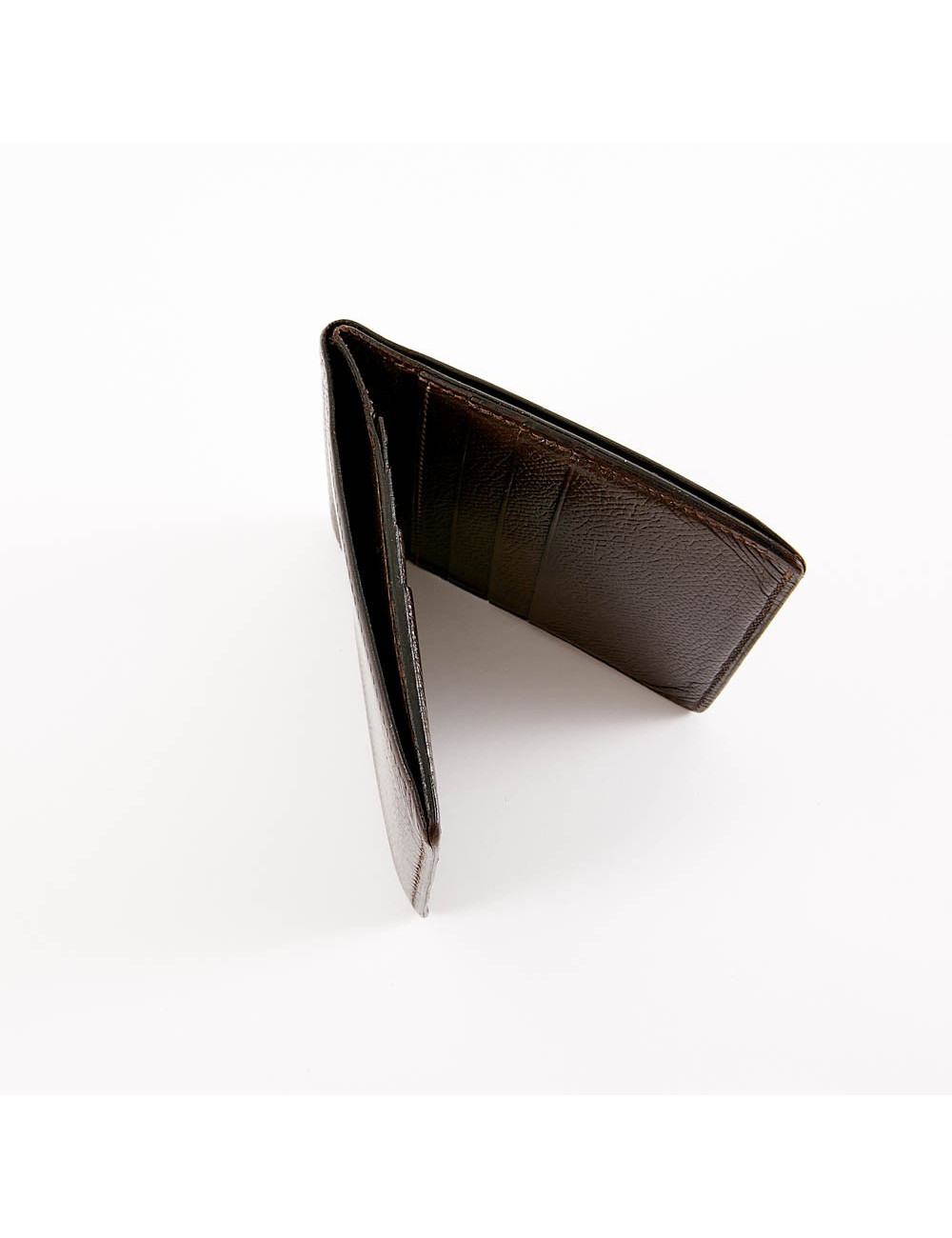 Porte-cartes HERMES cuir marron