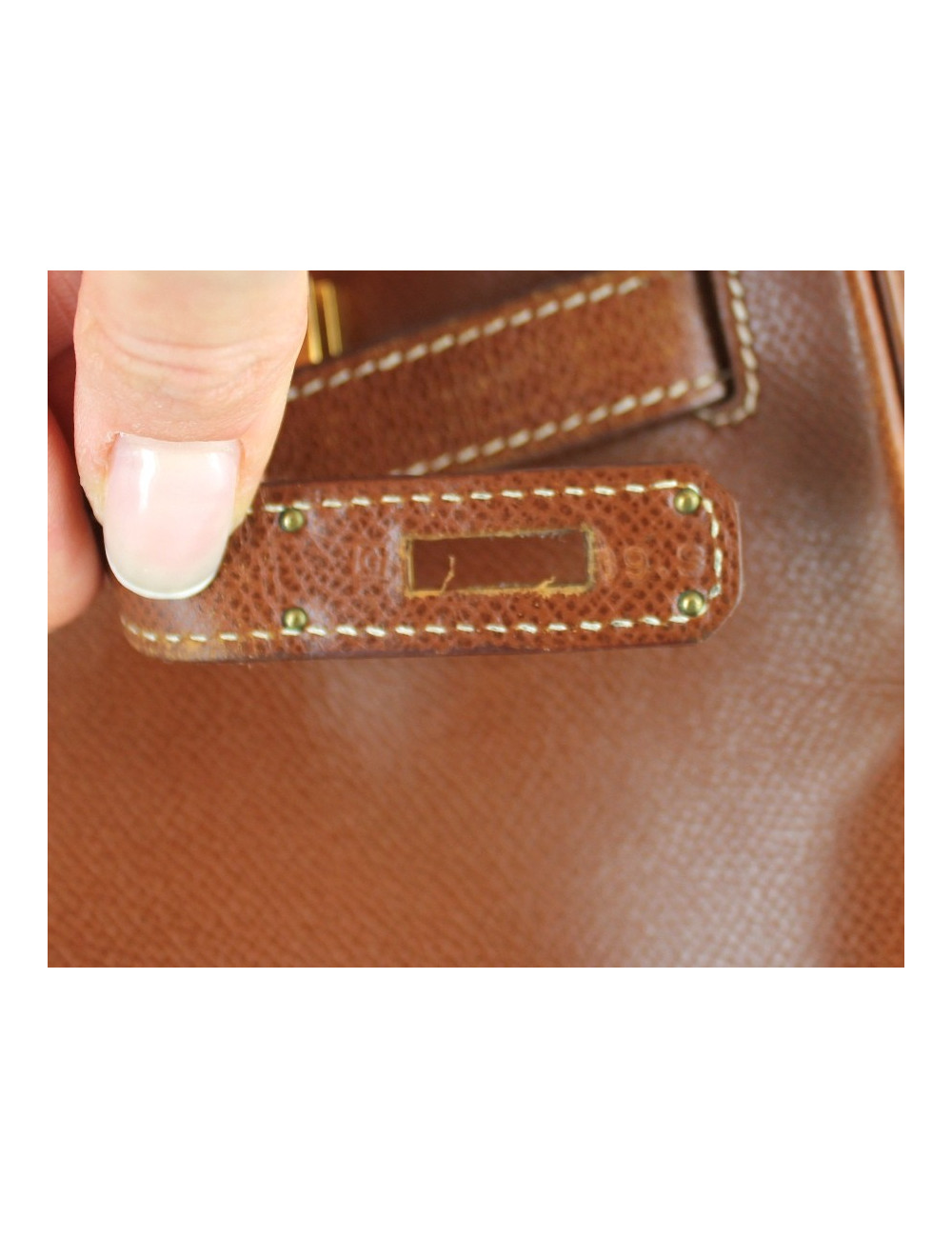 BIRKIN 35 HERMES cuir marron foncé