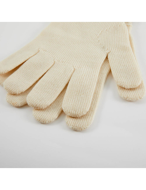 Gants FENDI laine écrue