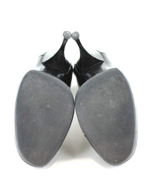 Escarpins YVES SAINT LAURENT en cuir verni noir T 39,5