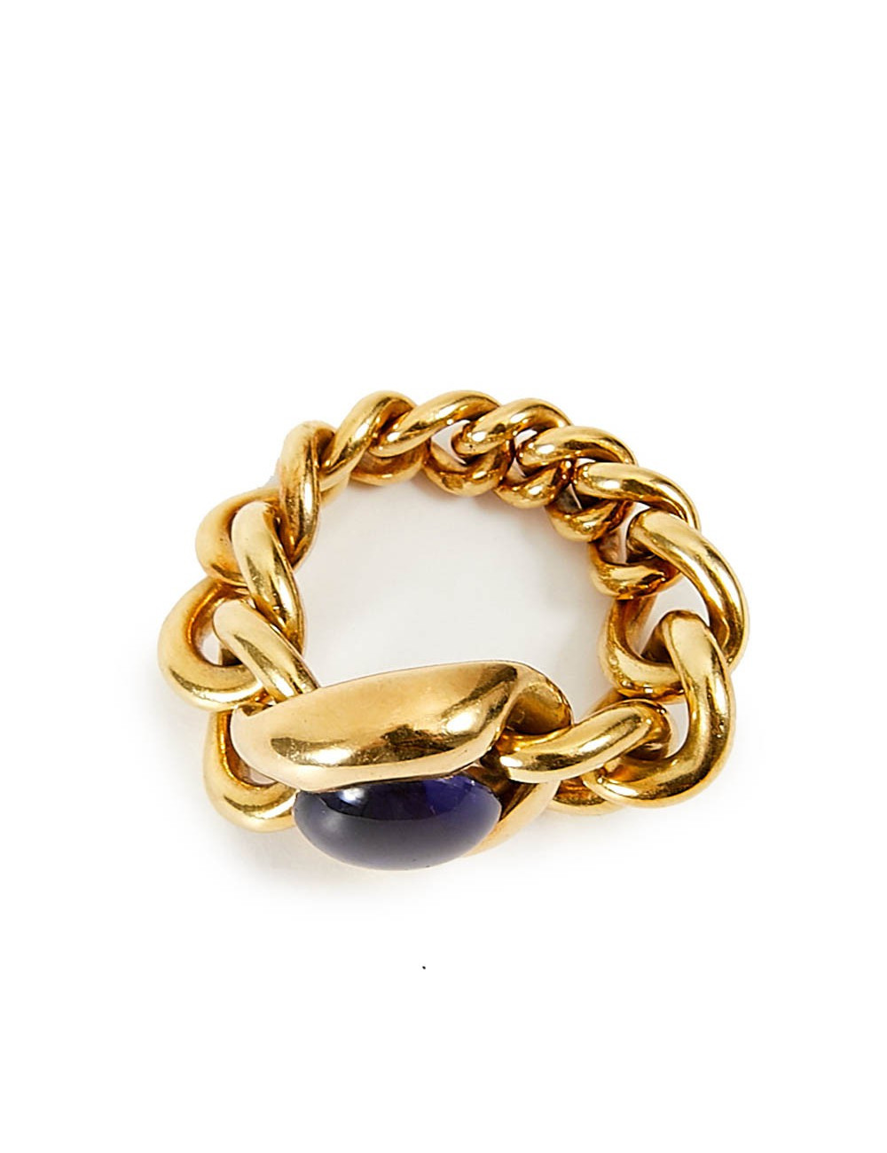 Bague CHANEL or 750/°°°et cabochon 