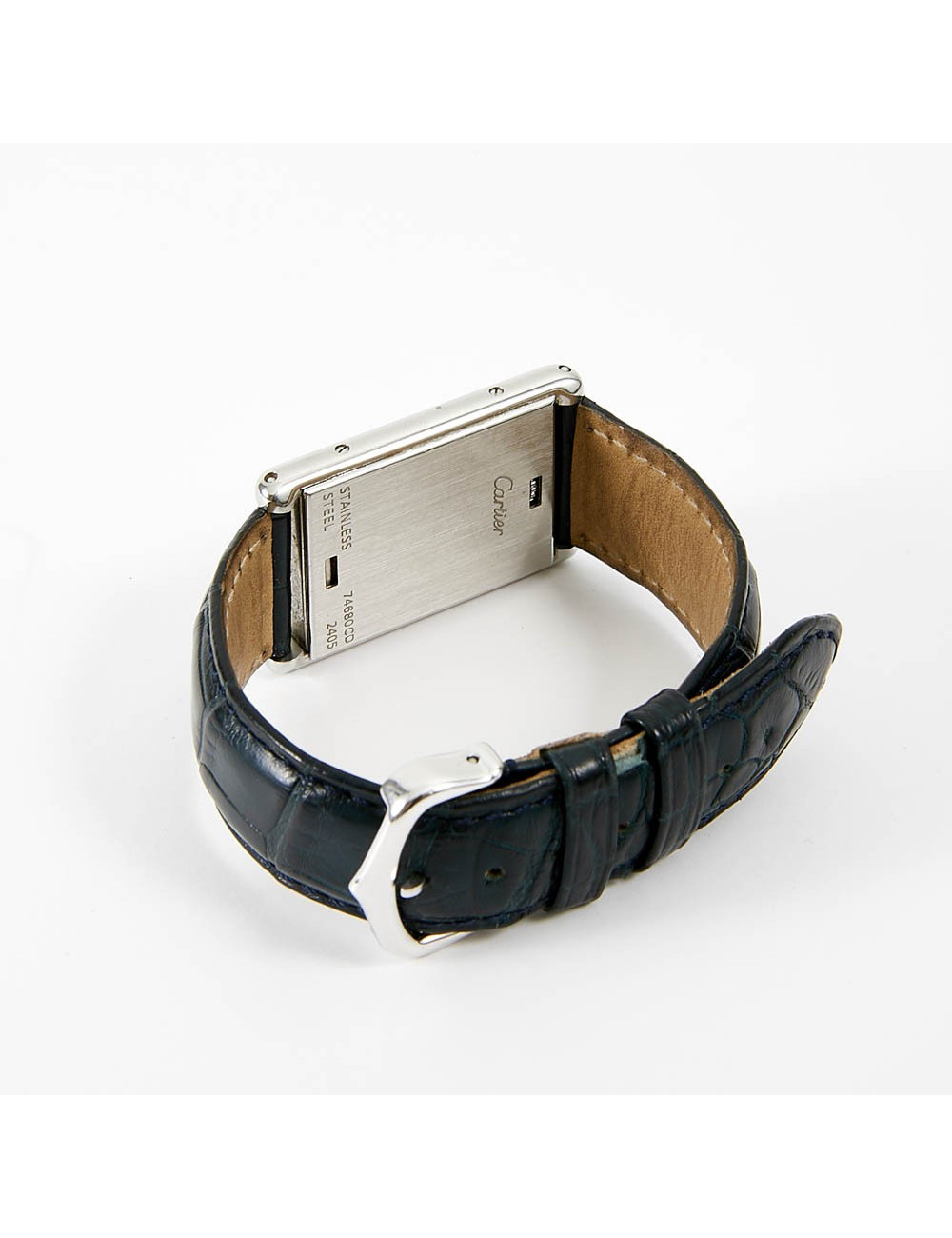 Montre TANK basculante CARTIER acier