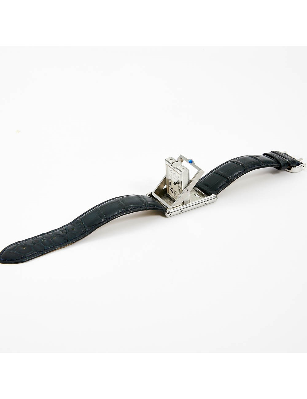 Montre TANK basculante CARTIER acier