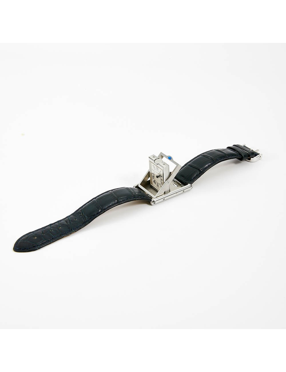 Montre TANK basculante CARTIER acier