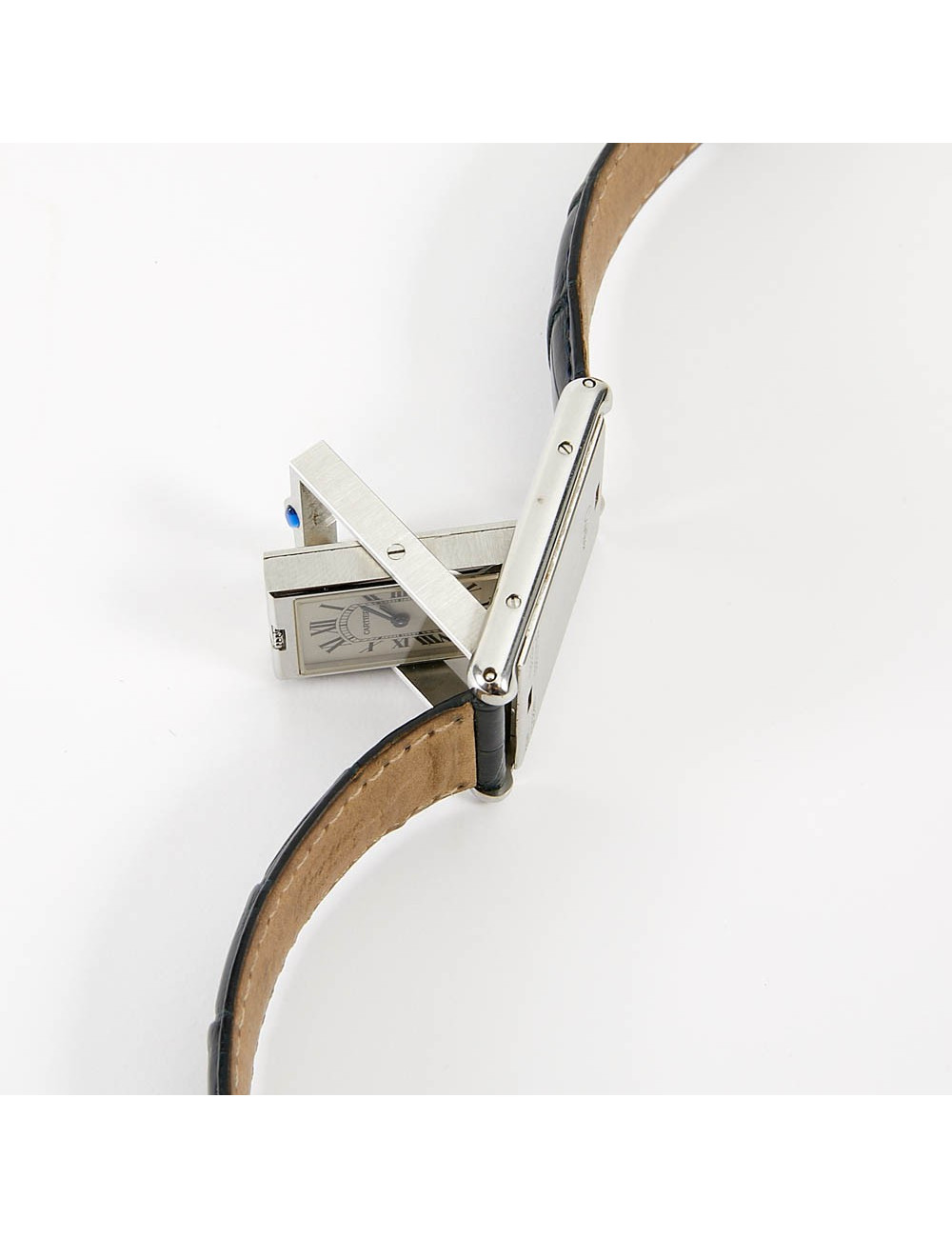 Montre TANK basculante CARTIER acier