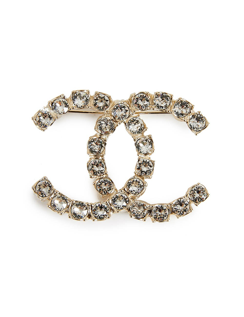 printemps 2020 Broche CHANEL doré et cristal