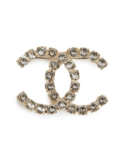 printemps 2020 Broche CHANEL doré et cristal