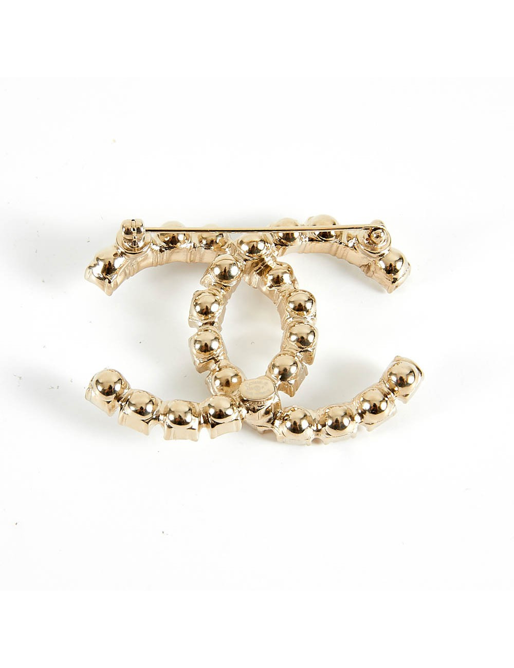 printemps 2020 Broche CHANEL doré et cristal