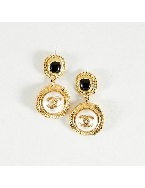 Clous pendants CHANEL dorés