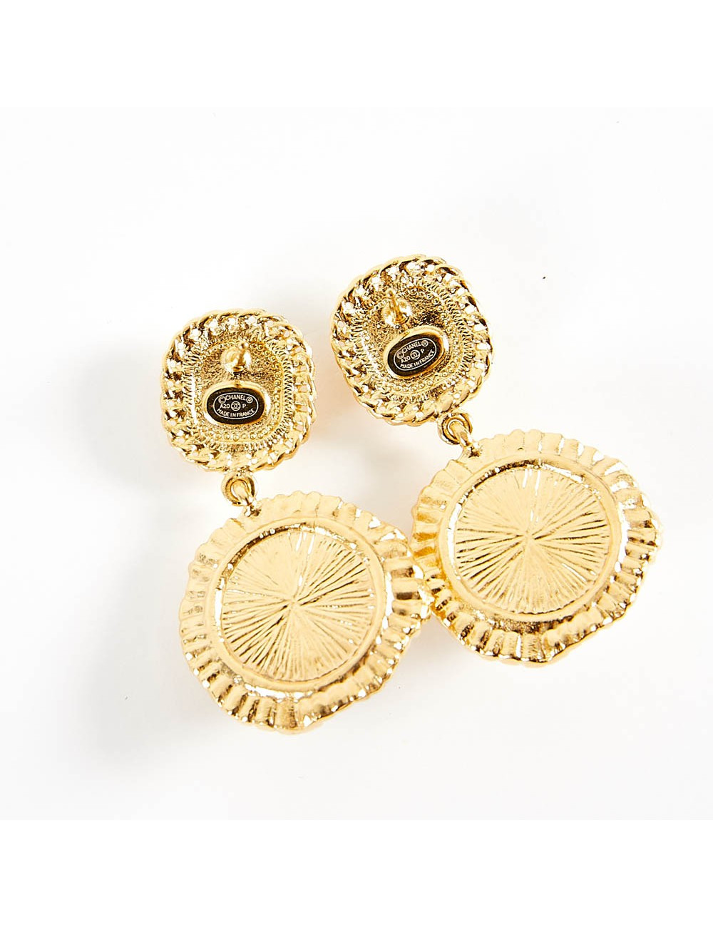 Clous pendants CHANEL dorés