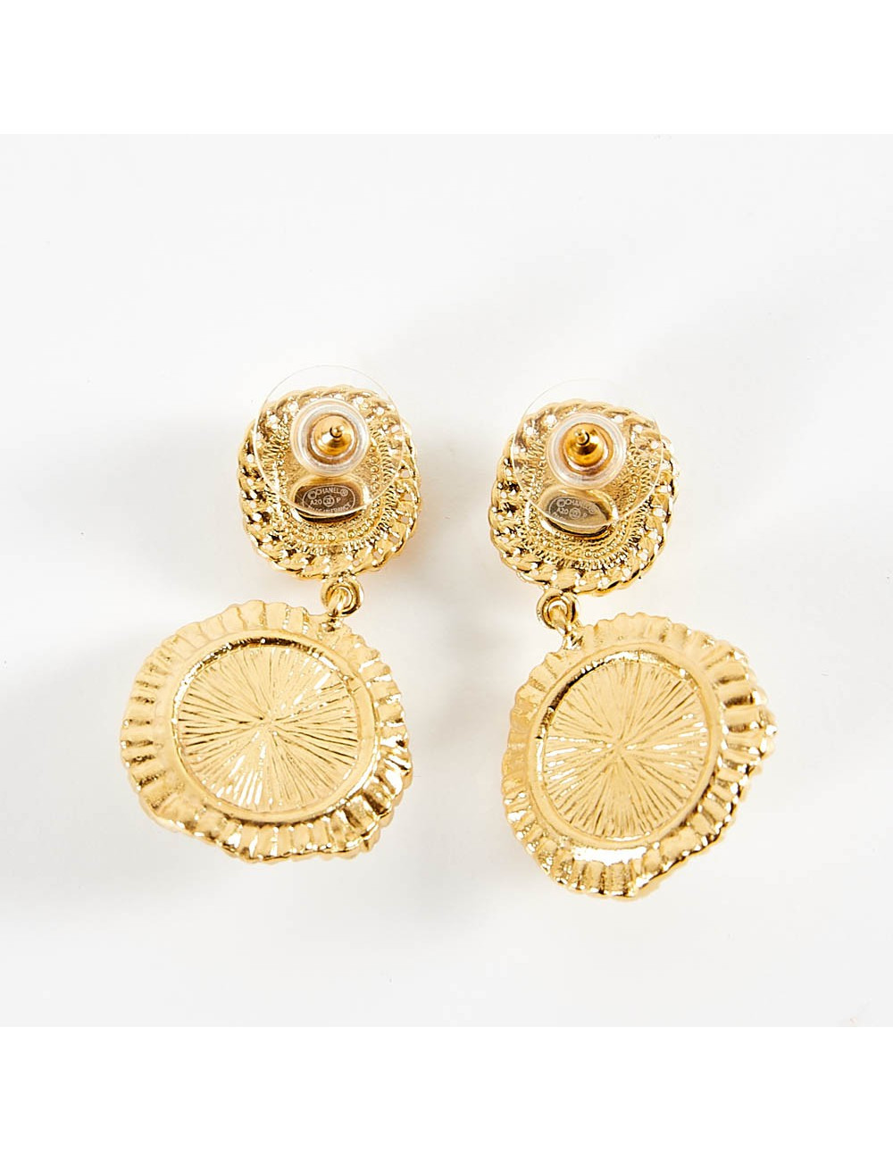 Clous pendants CHANEL dorés