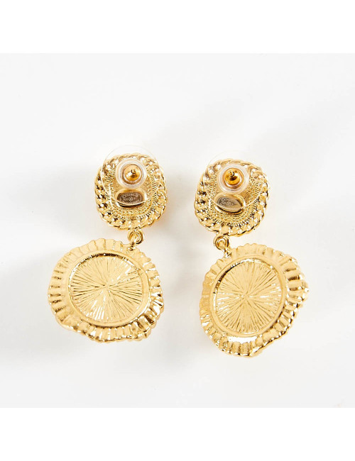 Clous pendants CHANEL dorés