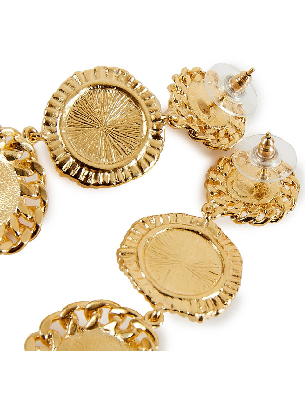 Boucles d'oreille CHANEL métal perles 